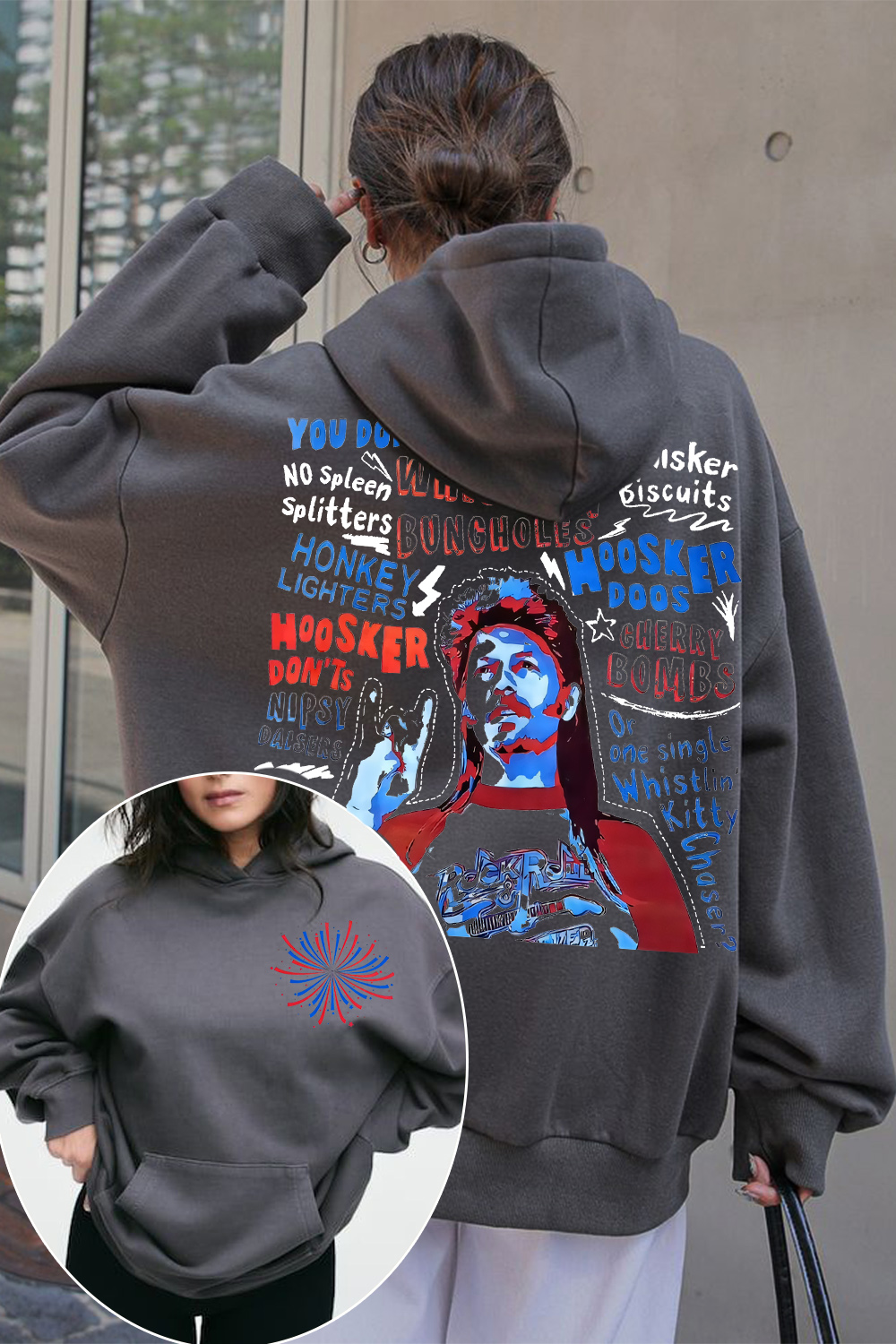 Joe Dirt is ready for your party in 4th of July Hoodie For Women